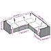 Set Divani Da Giardino Con Cuscini 5 Pz In Polyrattan Marrone - Foto miniatura 4