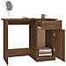 Scrivania Rovere Marrone 100x50x76 Cm In Legno Multistrato - Foto miniatura 3