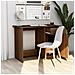 Scrivania Rovere Marrone 100x50x76 Cm In Legno Multistrato - Foto miniatura 6