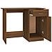Scrivania Rovere Marrone 100x50x76 Cm In Legno Multistrato - Foto miniatura 9