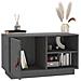 Mobile Porta Tv Grigio 70x34x40 Cm In Legno Massello Di Pino - Foto miniatura 6