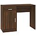 Scrivania Cassetto Rovere Marrone 100x40x73cm Legno Multistrato - Foto miniatura 2