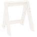Sgabelli 2 Pz Bianchi 40x40x45 Cm In Legno Massello Di Pino - Foto miniatura 9