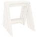 Sgabelli 2 Pz Bianchi 40x40x45 Cm In Legno Massello Di Pino - Foto miniatura 10
