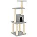 Albero Per Gatti Con Tiragraffi In Sisal Grigio Chiaro 105 Cm - Foto miniatura 2