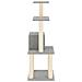 Albero Per Gatti Con Tiragraffi In Sisal Grigio Chiaro 105 Cm - Foto miniatura 5