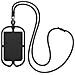 Cover Con Cordino Universale Per Smartphone Con Porta-carte Serie Neckpouch Nera - Foto miniatura 3