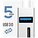 Hub Usb-c 5 In 1 3x Porte Usb Lettore Schede Sd / Micro-sd Argento - Foto miniatura 3