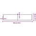 Piano Tavolo Marrone Scuro 180x40x (2-4) cm Rovere Non Trattato - Foto miniatura 7