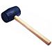 Martello Testa In Gomma Mazzuola Mazzetta Fai Da Te Attrezzi Casa Manico Legno - Foto miniatura 1