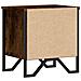 Comodino Rovere Fumo 40x30x40 Cm In Truciolato - Foto miniatura 4