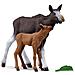 Figurine Di Alce Femmina Con Vitello, Animali Selvatici, 42629 Wild Life, Per Bambini Dai 3 Anni - Foto miniatura 3