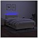 Letto a Molle con Materasso e LED Crema 120x190 cm in Tessuto - Foto miniatura 4