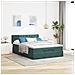 Struttura Letto Pouf con Materasso 140x200 cm in Velluto - Foto miniatura 3