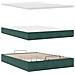 Struttura Letto Pouf con Materasso 140x200 cm in Velluto - Foto miniatura 8