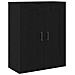 Highboard Rovere Nero 69.5x34x180 cm Legno Ingegnerizzato - Foto miniatura 4