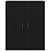 Highboard Rovere Nero 69.5x34x180 cm Legno Ingegnerizzato - Foto miniatura 5