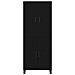 Highboard Rovere Nero 69.5x34x180 cm Legno Ingegnerizzato - Foto miniatura 7