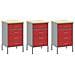 Set di armadietti da lavoro e pannello a punte - 8 pezzi rossi in MDF e metallo - Foto miniatura 6