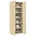 Armadietto Rovere Sonoma 80x42,5x225 cm in Truciolato - Foto miniatura 3
