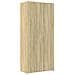 Armadietto Rovere Sonoma 80x42,5x225 cm in Truciolato - Foto miniatura 6