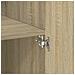 Armadietto Rovere Sonoma 80x42,5x225 cm in Truciolato - Foto miniatura 9