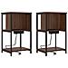 Armadio da Notte 2 pcs Rovere marrone 38 x 31 x 61 cm - Foto miniatura 1