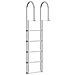 Scala da Molo Argento 45 x 11.5 x 190 cm Alluminio - Foto miniatura 6