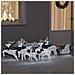 Renne LED 7 pcs Argento Tessuto - Foto miniatura 2