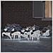 Renne LED 7 pcs Argento Tessuto - Foto miniatura 3