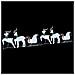 Renne LED 7 pcs Argento Tessuto - Foto miniatura 5