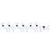 Renne LED 7 pcs Argento Tessuto - Foto miniatura 7