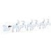 Renne LED 7 pcs Argento Tessuto - Foto miniatura 9