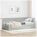 Cornice del letto ad angolo Grigio chiaro 100 cm x 200 cm - Foto miniatura 2