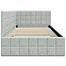 Cornice del letto ad angolo Grigio chiaro 100 cm x 200 cm - Foto miniatura 6