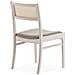 Set Di 2 Sedie Vilma Colore Bianco Lavato, Legno Massello E Rattan Naturale - Foto miniatura 6