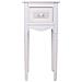 Tavolino Porta Telefono In Legno Bianco 33x26,5x72,5 H - Foto miniatura 4