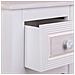 Tavolino Porta Telefono In Legno Bianco 33x26,5x72,5 H - Foto miniatura 7