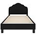Struttura letto bambini con testata Nero 80 x 200 cm Velluto - Foto miniatura 5