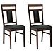 Sedia da pranzo 2 pcs Marrone chiaro e nero - Foto miniatura 1