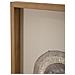 Pannello Circly Con Cornice E Inserti Macramè Bianco E Beige 45x60 Cm - Foto miniatura 5
