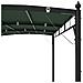 Gazebo 4 x 3 x 2,55 m Verde Tessuto e Alluminio 180 gsm - Foto miniatura 5