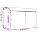 Gazebo 4 x 3 x 2,55 m Verde Tessuto e Alluminio 180 gsm - Foto miniatura 7