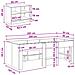 Struttura Letto Loft con Mobile 3 pcs Bianco Legno multistrato - Foto miniatura 7