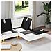 Set di divani modulari con spazio di archiviazione 4 pcs Bianco - Foto miniatura 3