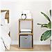 Comodino con cassetto Rovere artigianale 30,5 x 27 x 59,5 cm - Foto miniatura 4