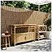 Tavolo consolle con lo scaffale Naturale 110 x 35 x 75 cm Bambù - Foto miniatura 2