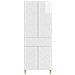 Set di armadi 2 pcs Bianco Lucido Legno ingegnerizzato - Foto miniatura 4