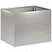 Vaso da giardino Argento 40 x 30 x 30 cm Acciaio Inox - Foto miniatura 1