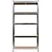 Questo scaffale resistente è la scelta ideale sia per lo stoccaggio residenziale che per quello commerciale, e offre un ampio spazio dove tenere tutto in ordine. Materiale robusto: Lo scaffale portaoggetti è costituito da un telaio in acciaio e tavole in legno multistrato. I telai in acciaio garantiscono robustezza e stabilità, mentre il legno ingegnerizzato offre forza, stabilità, e resistenza all'umidità. Forte capacità di carico: Grazie al grande spessore del materiale, all - Foto miniatura 5